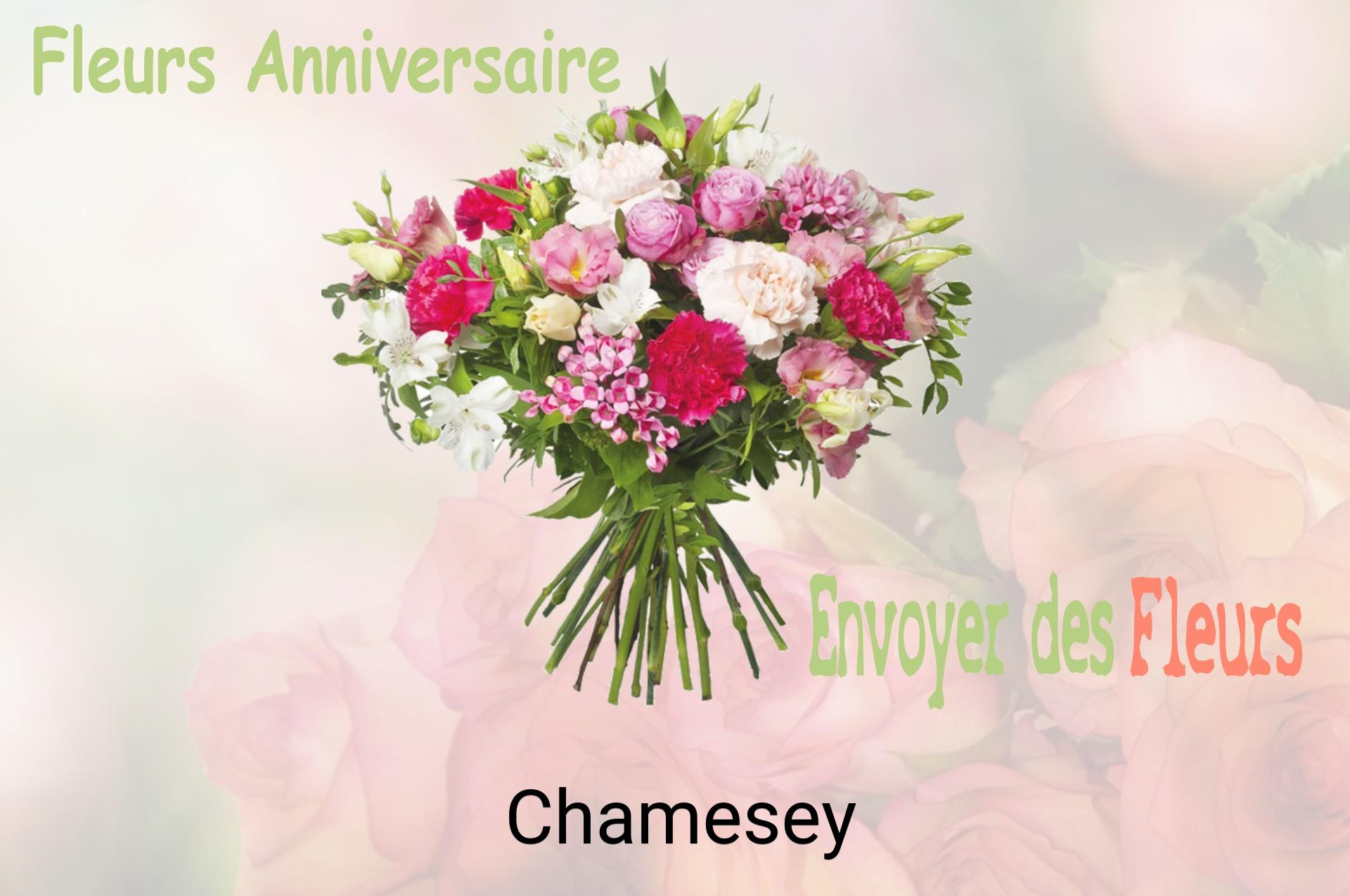 Bouquet de fleurs d’anniversaire livré à Chamesey