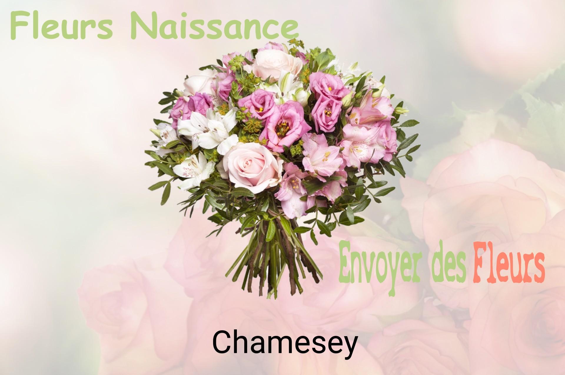 Bouquet de fleurs de naissance livré à Chamesey